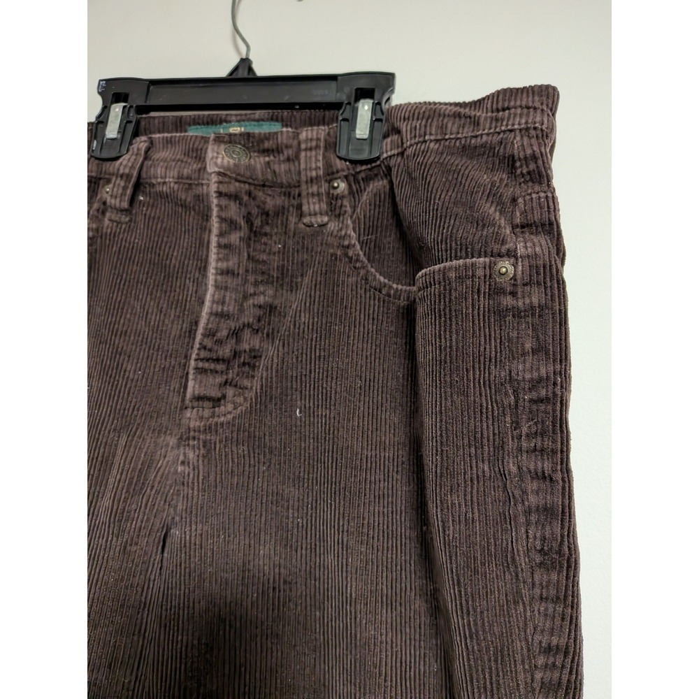 Lauren Ralph Lauren Brown Corduroy Pants Classic Bootcut Womens 12 LRL Jeans Co - Picture 3 of 13
